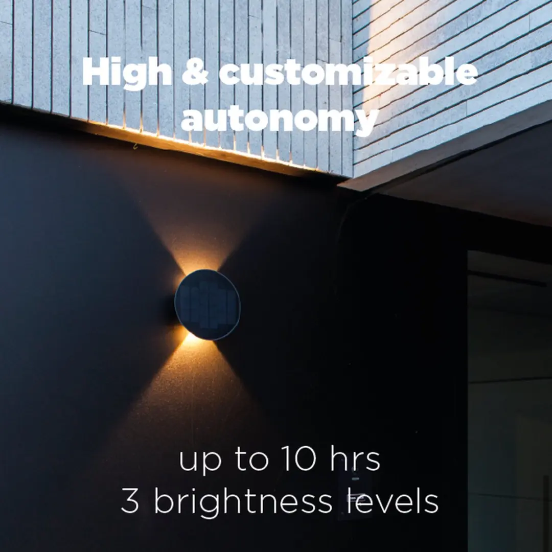 Lutec Belka LED Wandlamp Hybride - 2x280 Lm 3000K - Donkergrijs