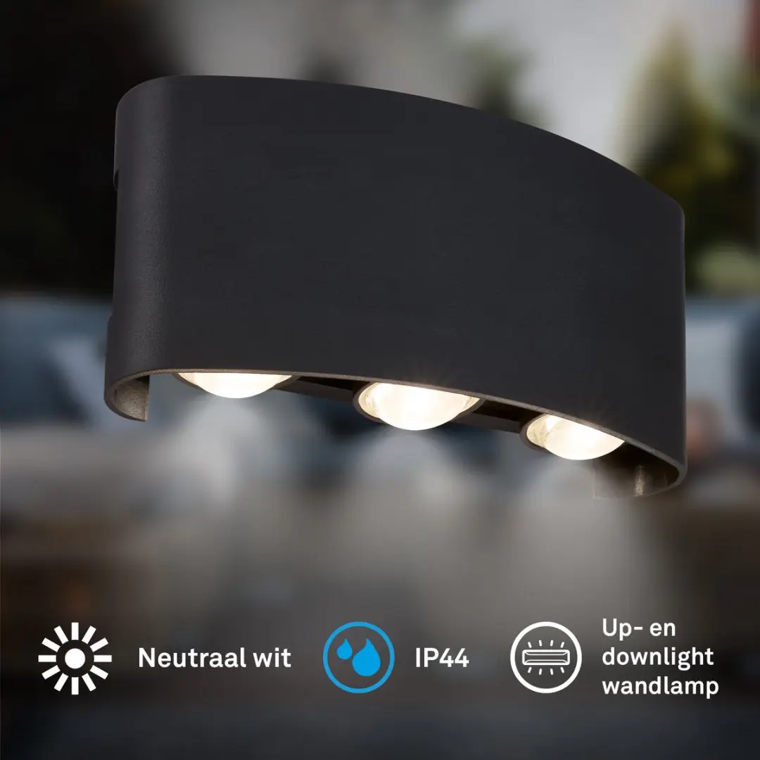 Briloner Will LED Wandlamp 7W - Zwart
