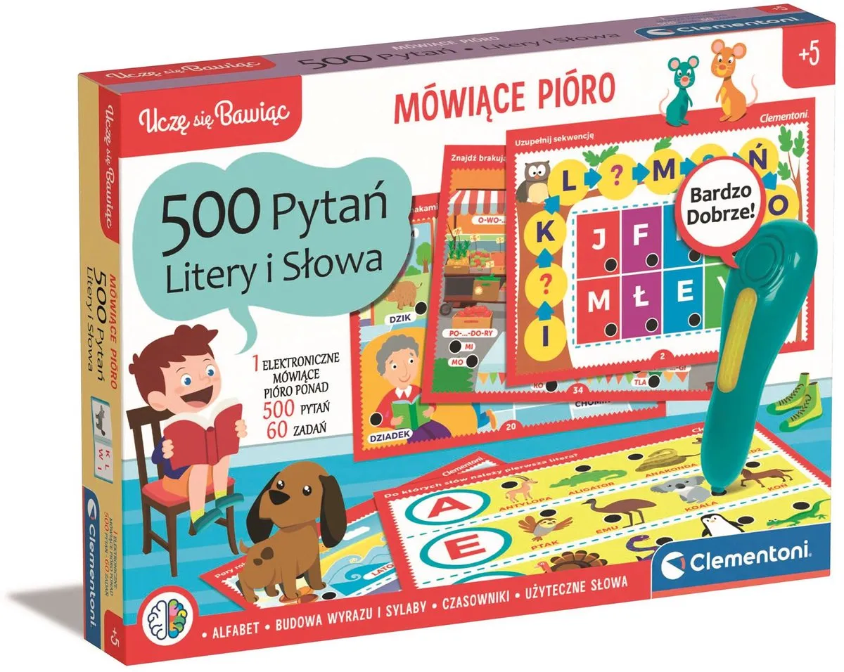 Clementoni Mówiące Pióro 500 Vragen Letters en Woorden