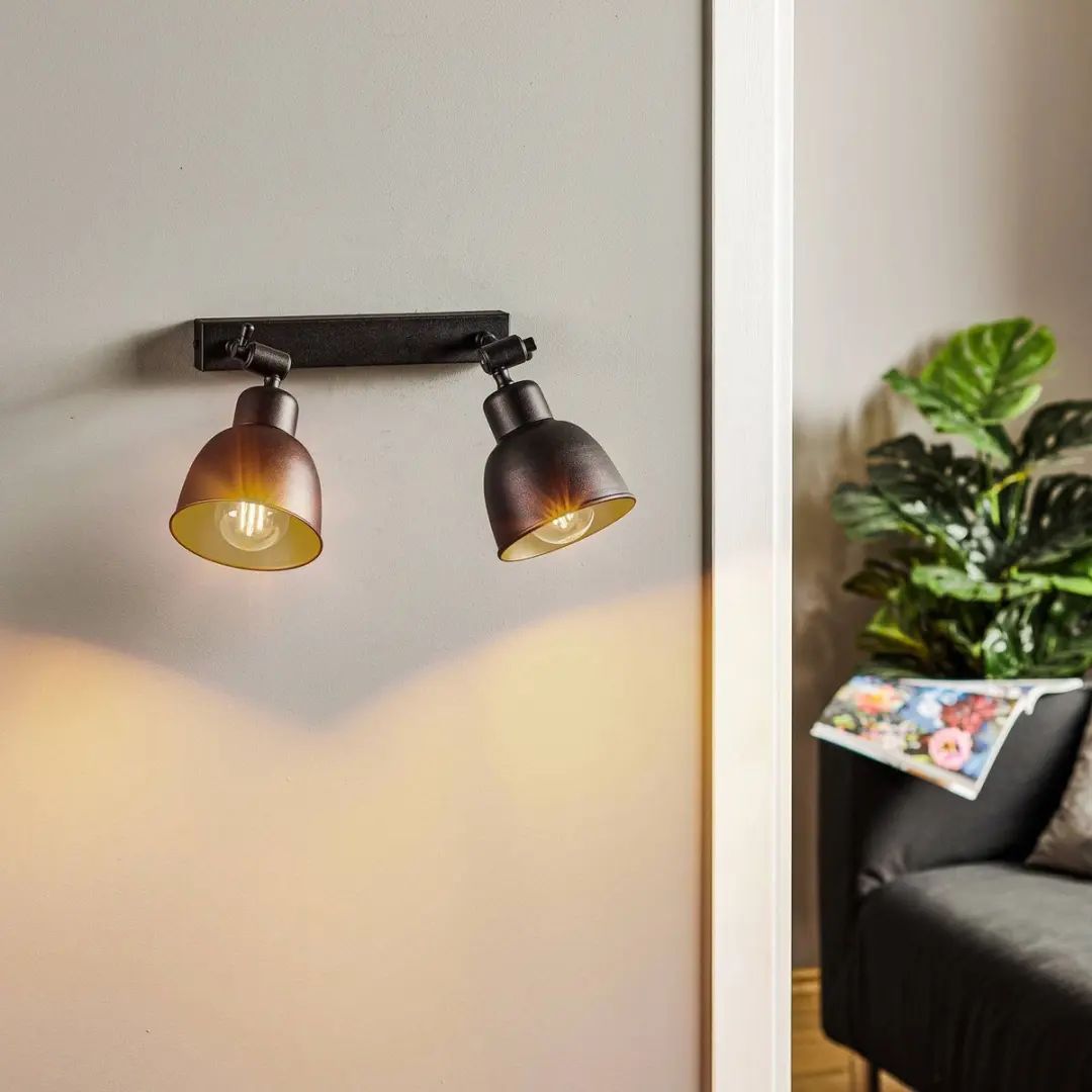 Euluna Wandlamp 2 Lichtpunten Staal