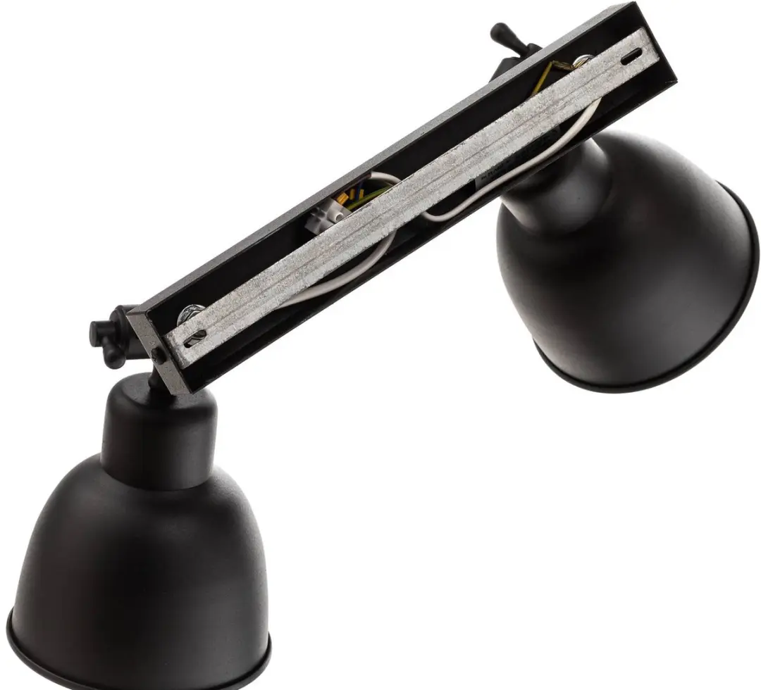 Euluna Wandlamp 2 Lichtpunten Staal - Zwart