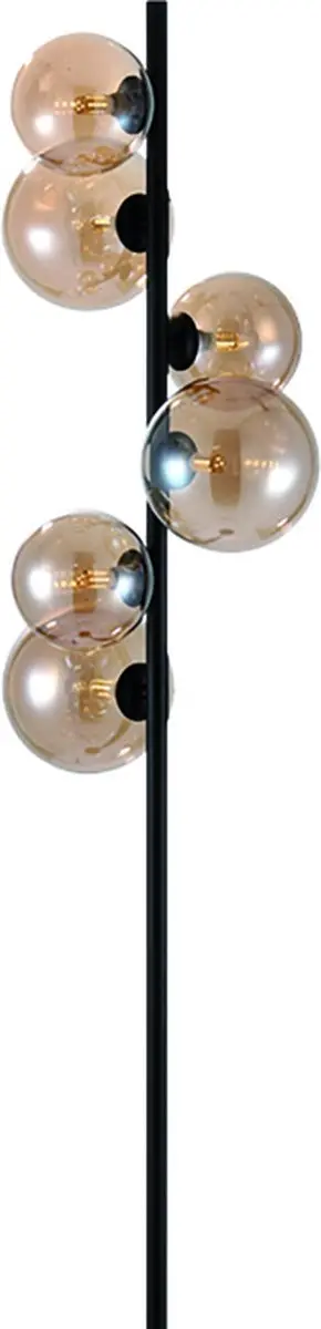 Freelight Calcio Vloerlamp - 6x G9 LED 170cm Zwart