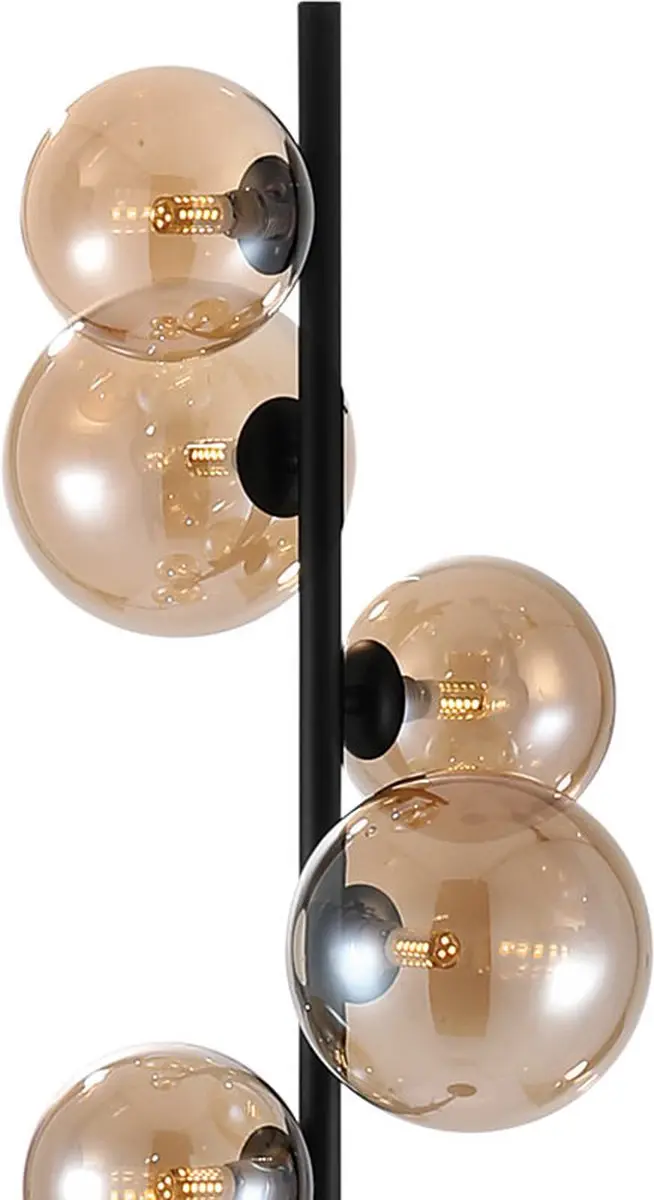 Freelight Calcio Vloerlamp - 6x G9 LED 170cm Zwart
