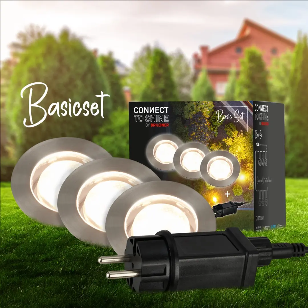 Briloner LED Grondspot Set 3 Stuks - Warm Wit 3.000K - IP67