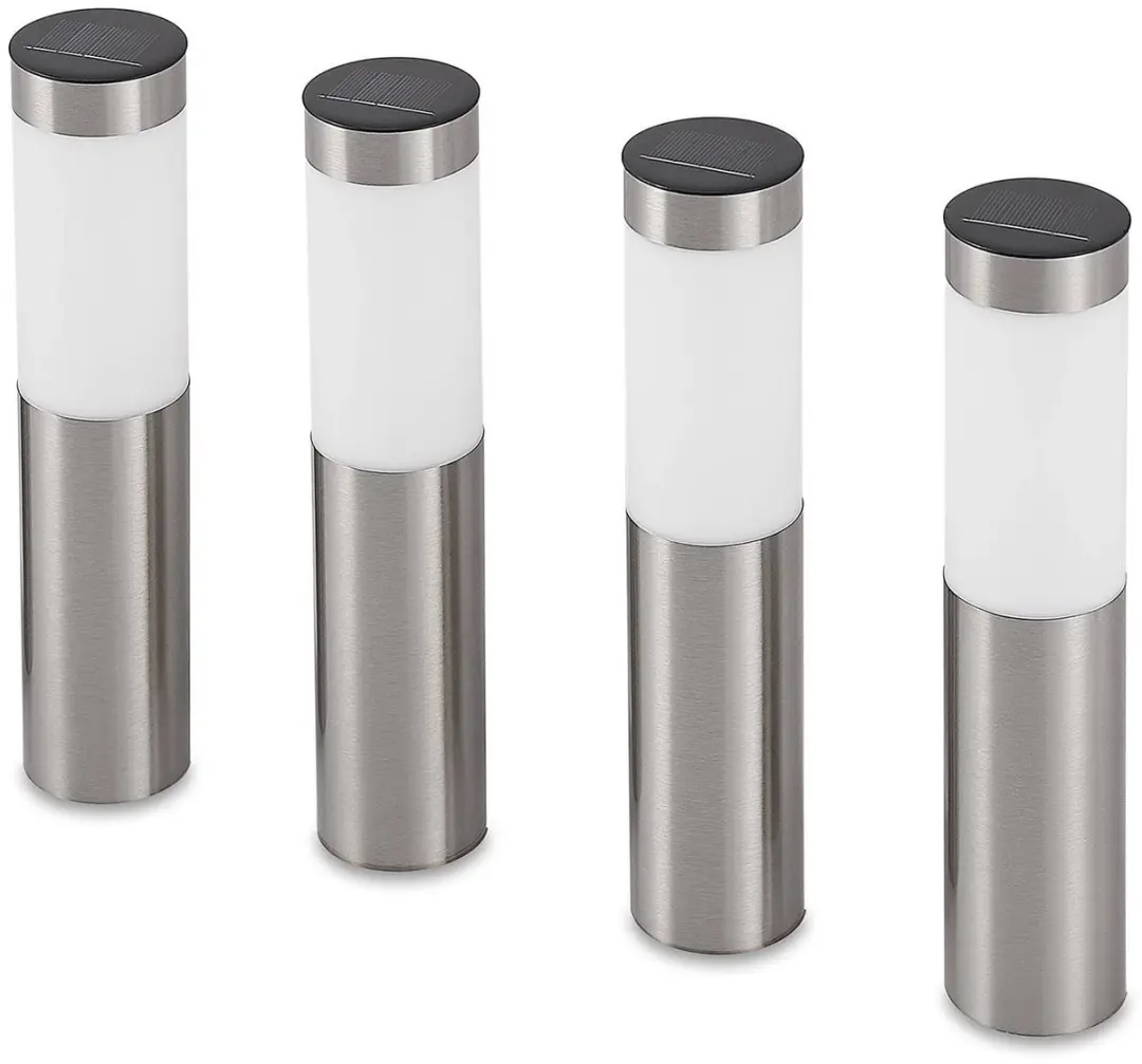 Lindby Zonneverlichting 1 Lichtpunt - 0.2W - Zilver/Opaalwit