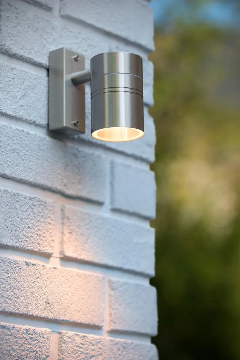 Lucide ARNE-LED Wandspot GU10 5W Mat chroom