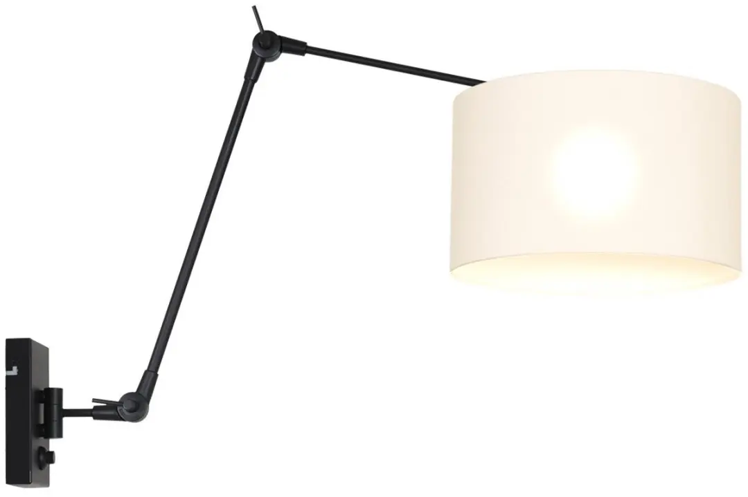 Steinhauer Prestige Chic 8120ZW Wandlamp - Zwart