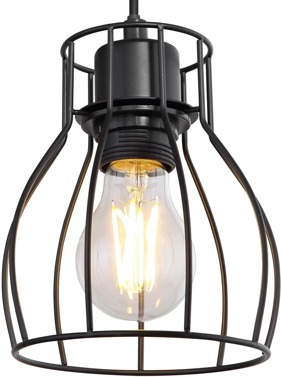 Globo Mina Wandlamp E27 - 14cm Zwart