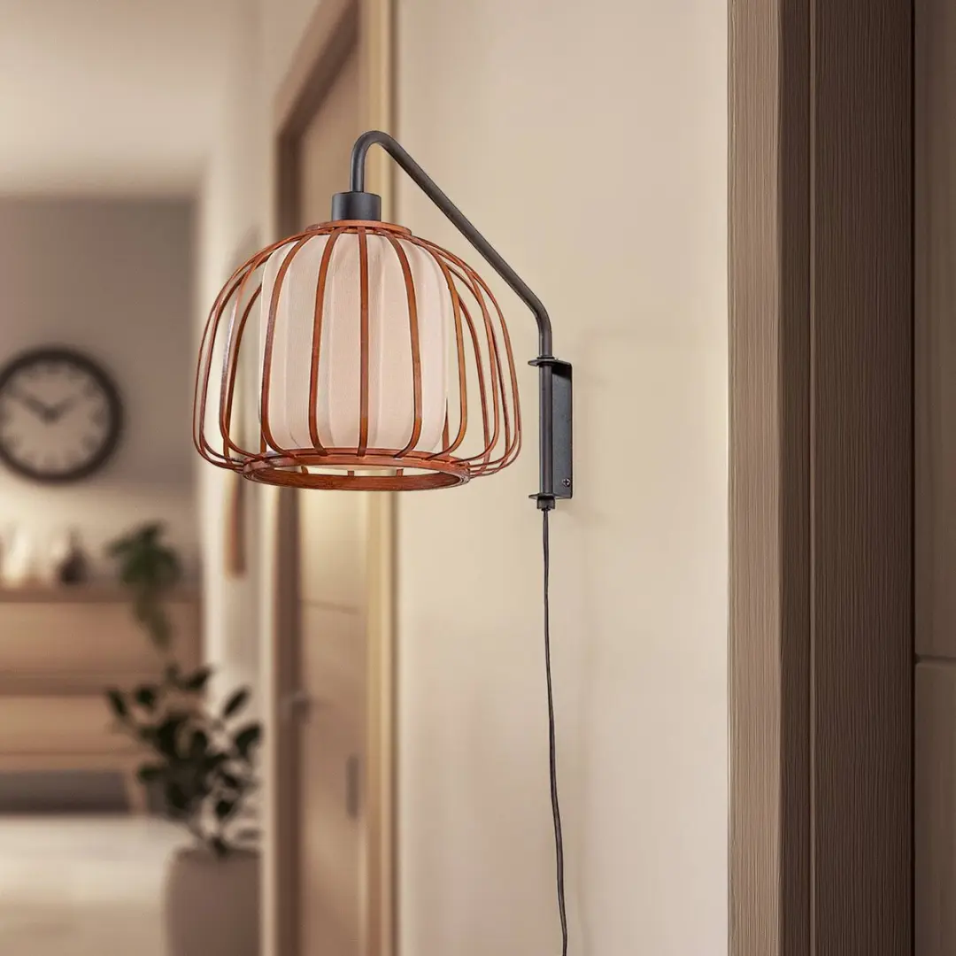 Lindby Wandlamp Hout 1 Licht