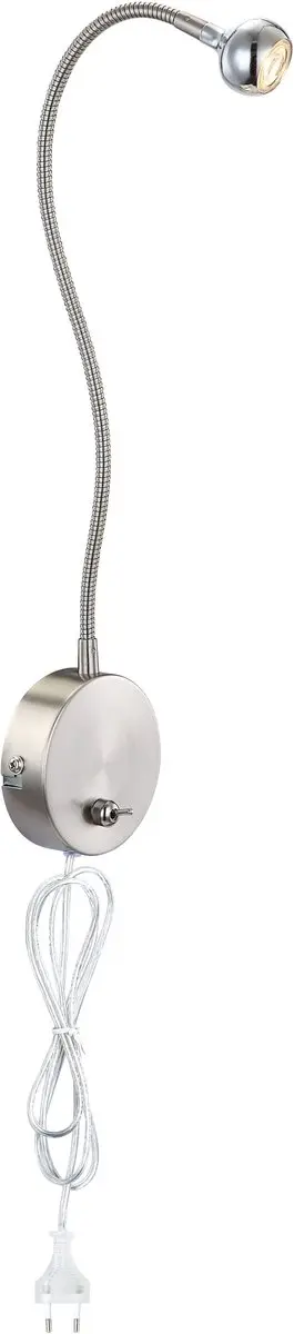 Globo Serpent Wandlamp Staal