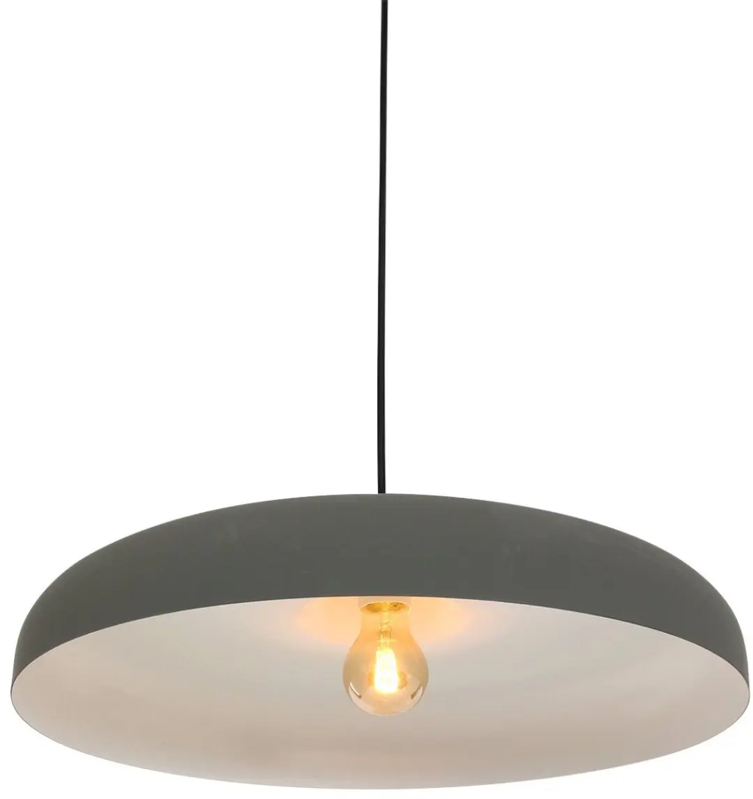Steinhauer Hanglamp Krisip 2677GR - Wit - Metaal/Kunststof - E27 - afbeelding 6 van 6
