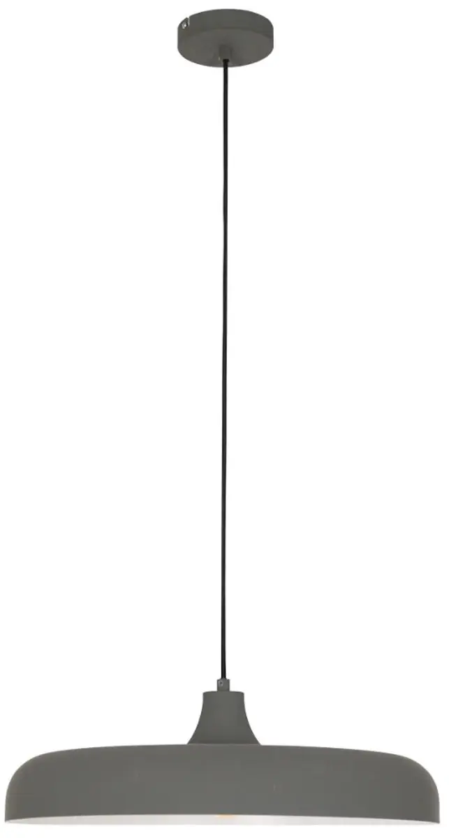 Steinhauer Hanglamp Krisip 2677GR - Wit - Metaal/Kunststof - E27