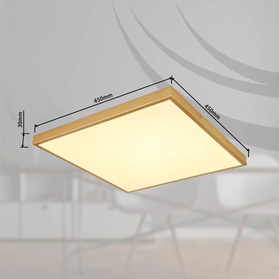 Globo Tibey Plafondlamp LED 45cm - Messing - afbeelding 6 van 6