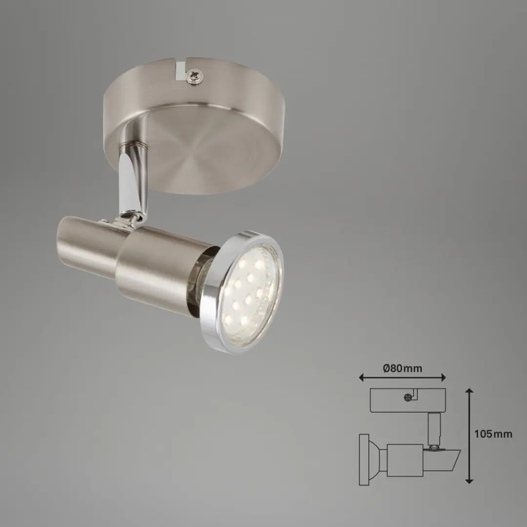 Briloner COOL Wandlamp Spot 3W - Mat Nikkel