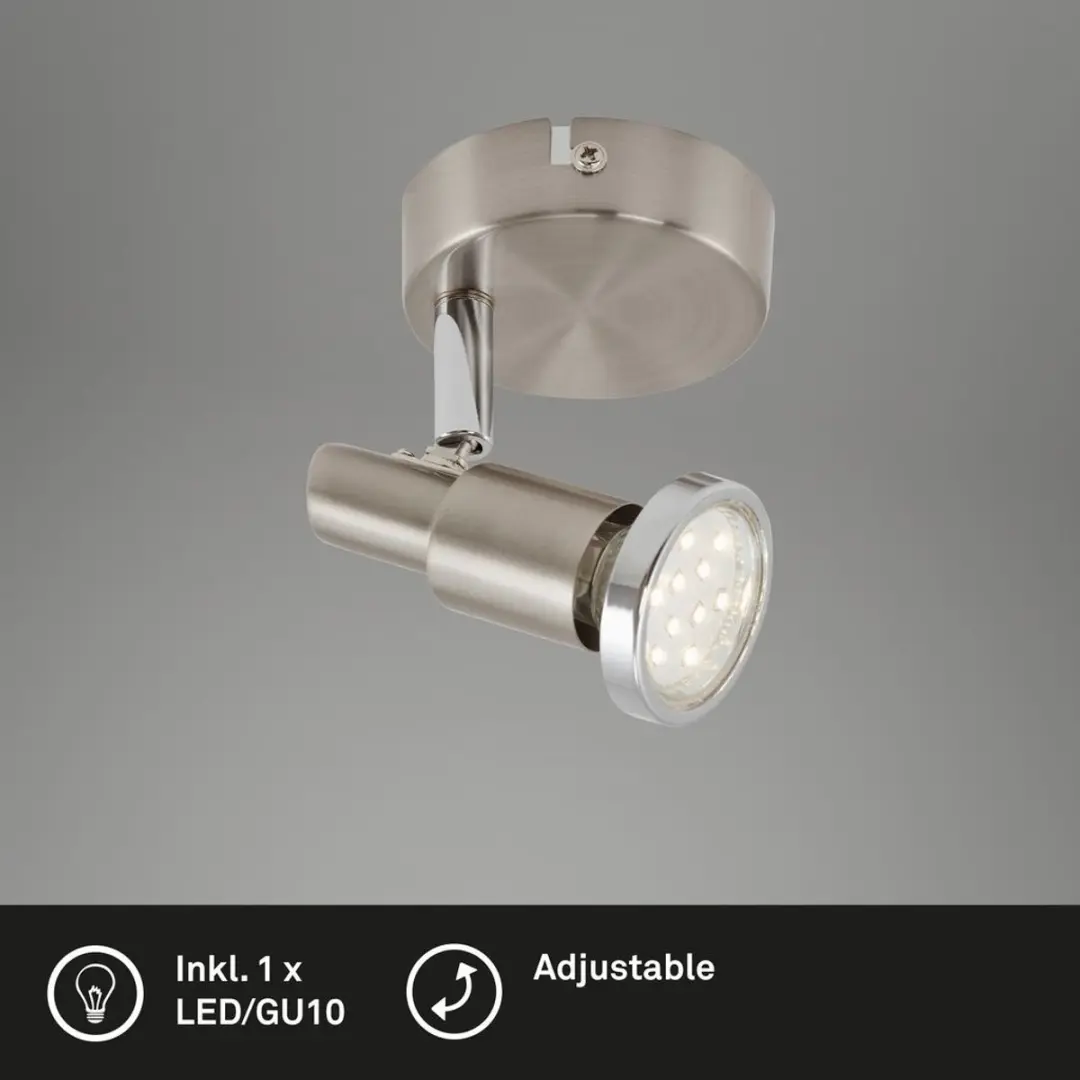 Briloner COOL Wandlamp Spot 3W - Mat Nikkel
