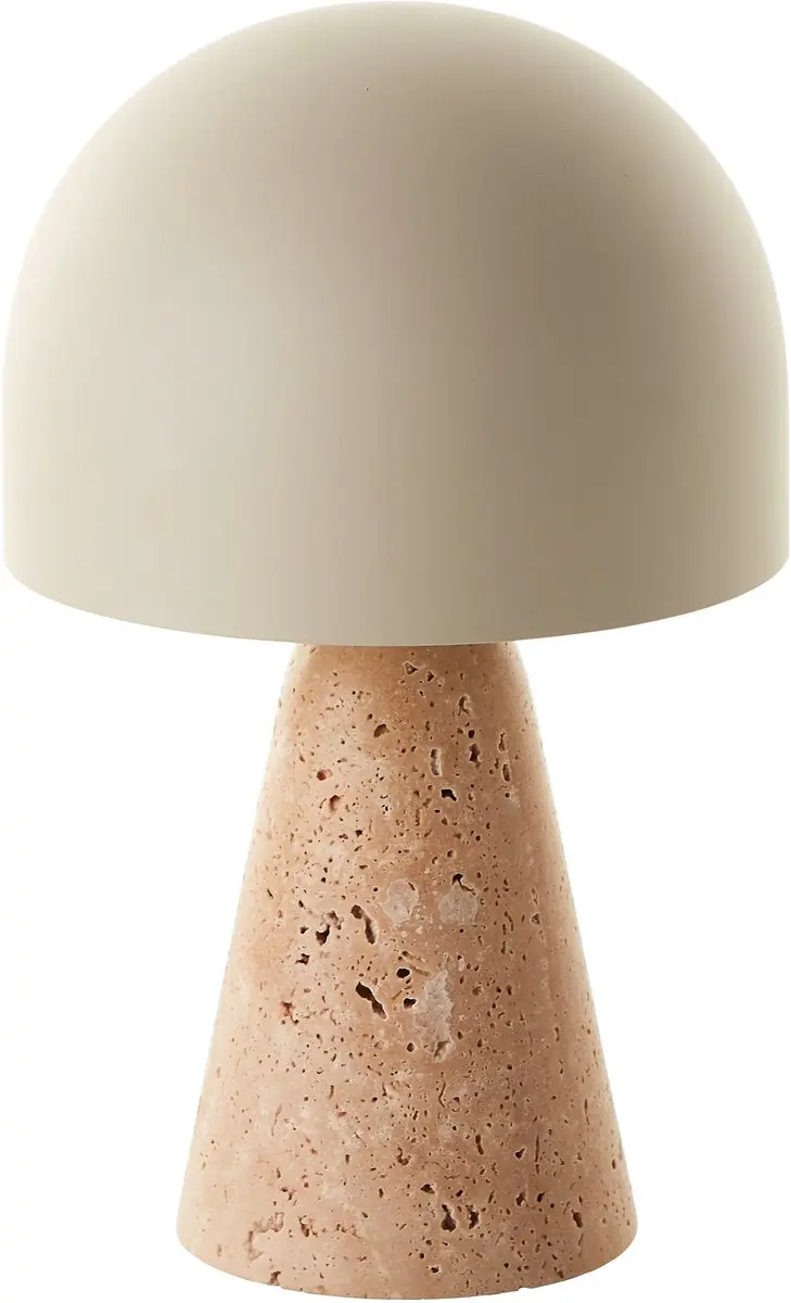 Brilliant Nalam 94702/09 Tafellamp - Travertinsteen/Beige