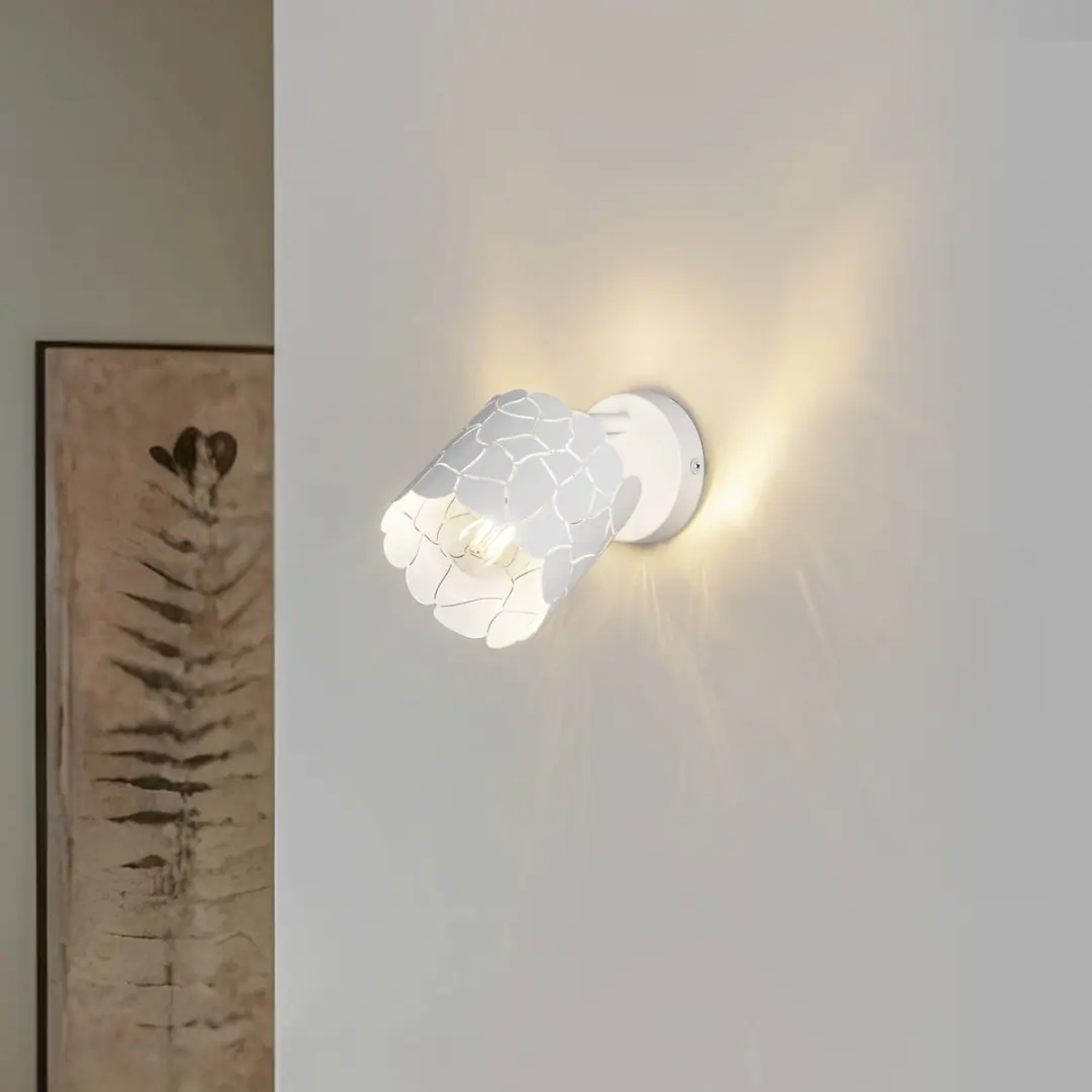 Lindby Wandlamp Metaal 1 Licht E27 Wit