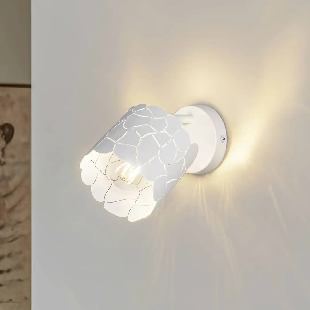 Lindby Wandlamp Metaal 1 Licht E27 Wit