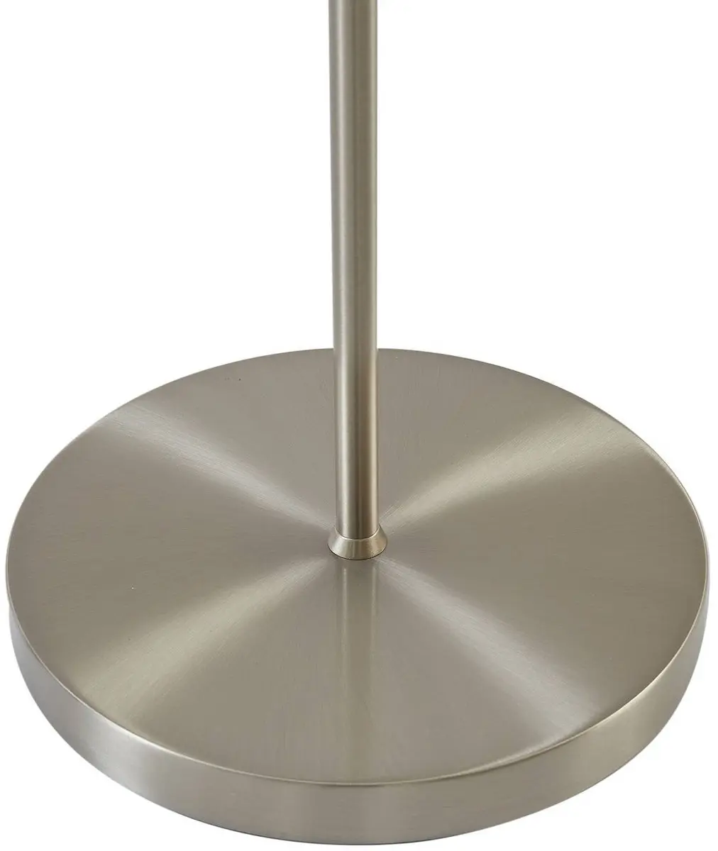 Lindby Vloerlamp 2-Lichts - Mat Nikkel/Grijs