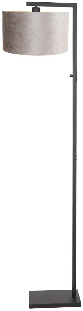 Steinhauer Stang 8220ZW Vloerlamp - 160cm - Grijs/Zwart