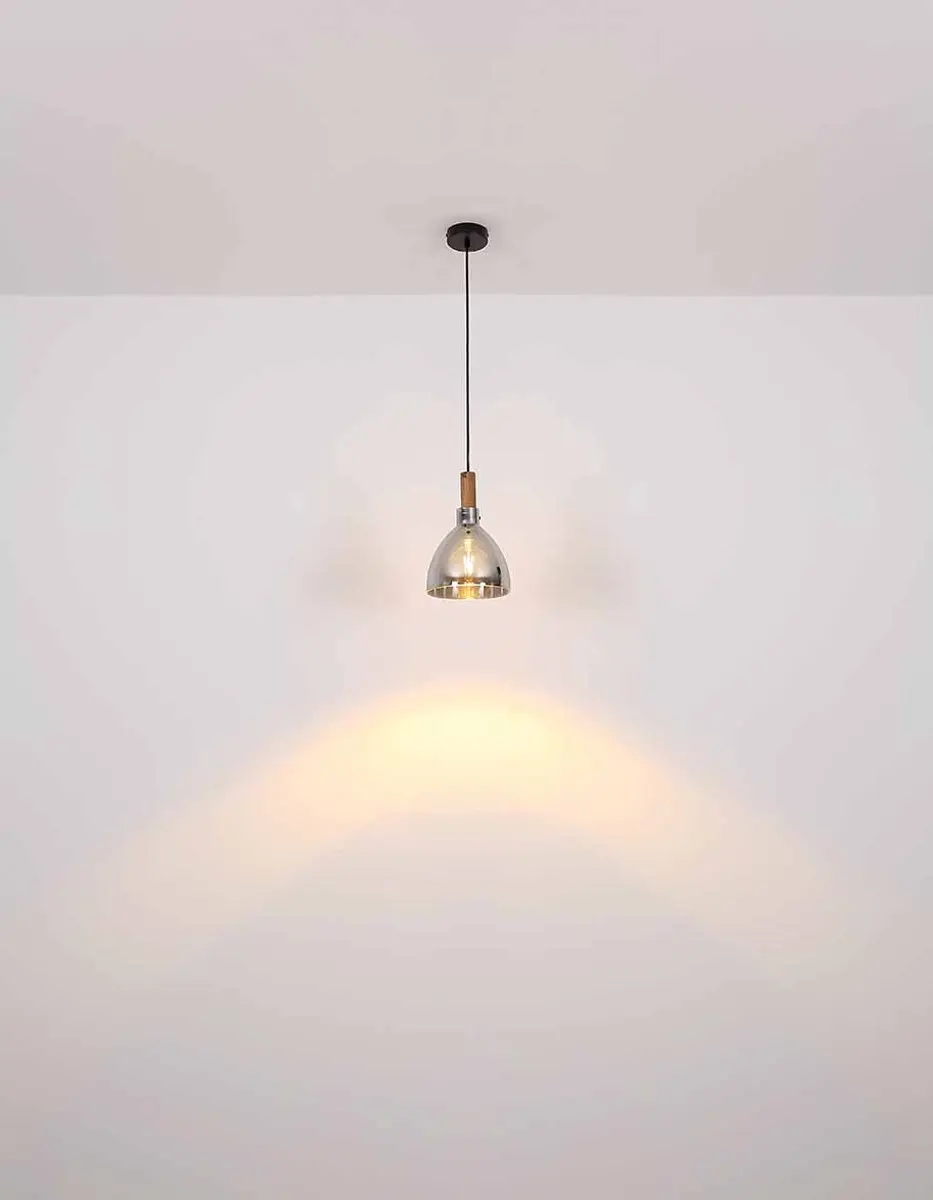 Globo Mattea Hanglamp 5x E27 - Zwart