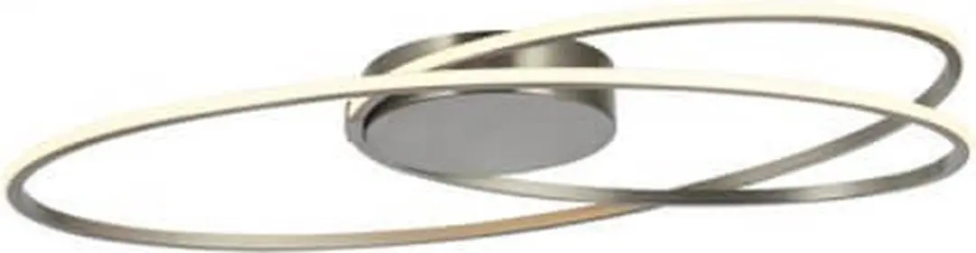 Freelight Ophelia Plafondlamp - Ø35cm - Geborsteld RVS - Warm wit