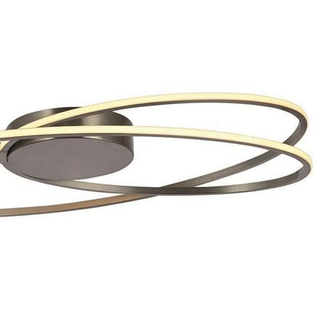 Freelight Ophelia Plafondlamp - Ø35cm - Geborsteld RVS - Warm wit