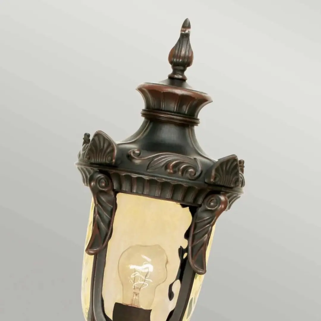 Elstead LED Tuin Pilaar Philadelphia E27 60W - Old Bronze