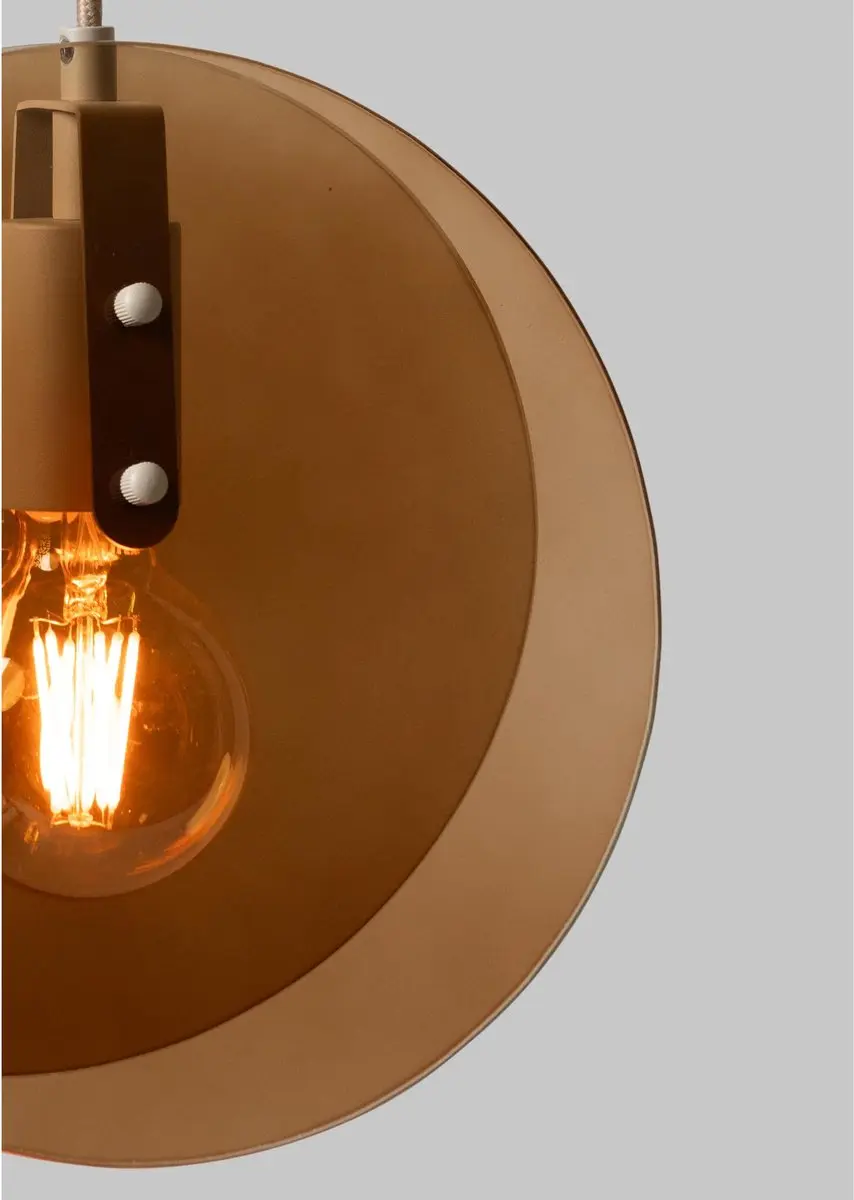 it's about RoMi Toledo Hanglamp - 60W - Bruin - afbeelding 6 van 6
