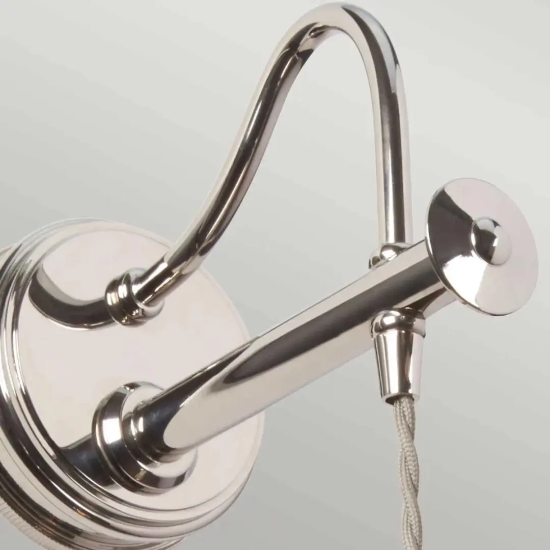 Elstead LED Wandlamp E27 60W - Polished Nickel