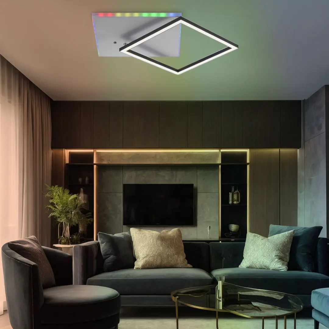 JUST LIGHT Plafondlamp Regenboog 31W - 2200lm - 2700-5000K - Grijs - afbeelding 6 van 6