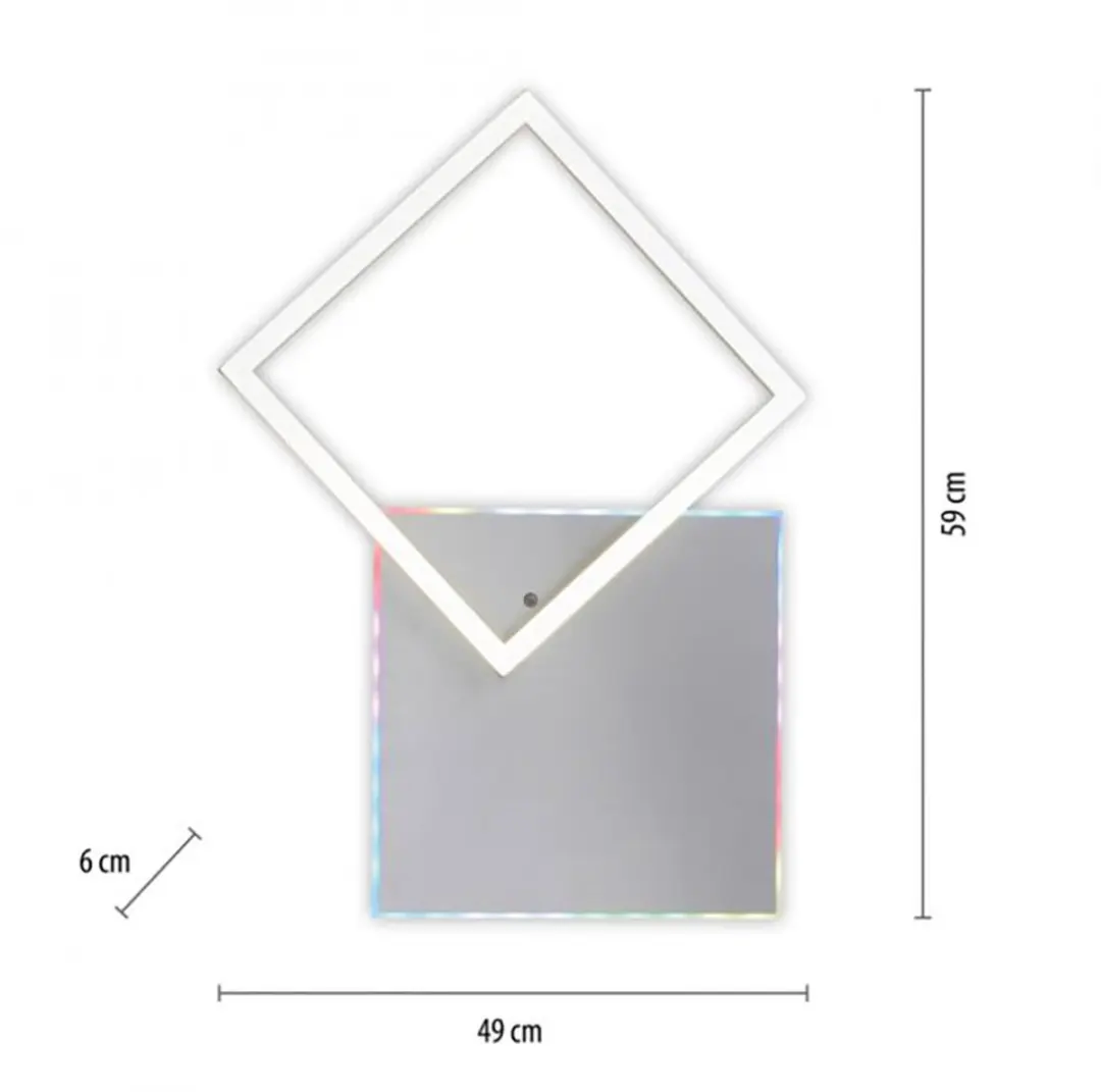 JUST LIGHT Plafondlamp Regenboog 31W - 2200lm - 2700-5000K - Grijs