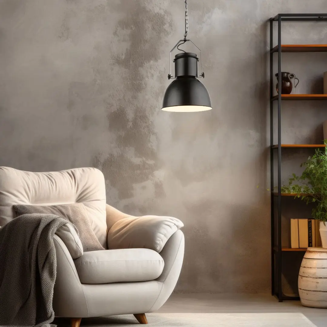 Globo Kutum Hanglamp - Ø27cm - Zwart - afbeelding 6 van 6