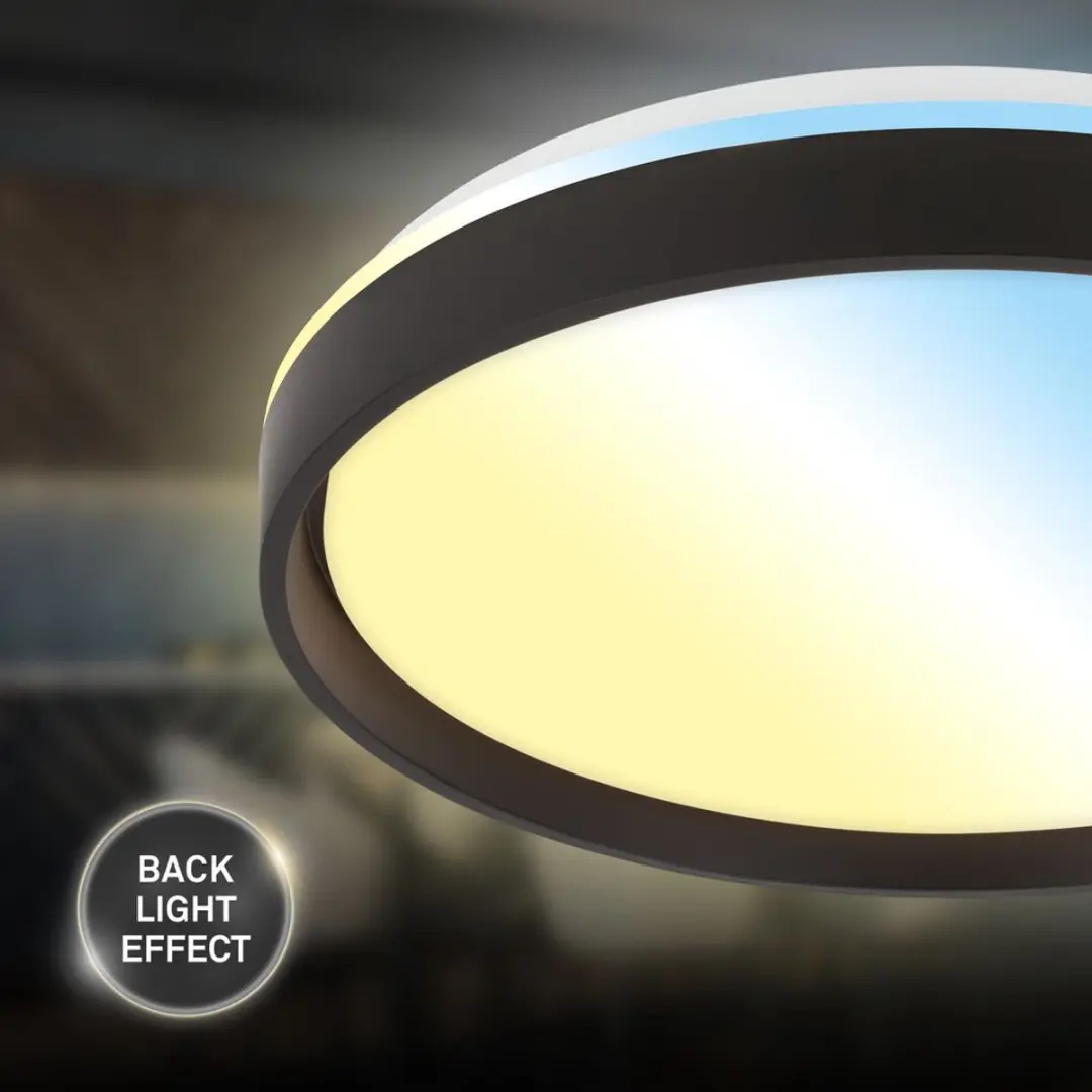 Briloner Ijus LED Plafondlamp Ø48cm - RGBW Zwart