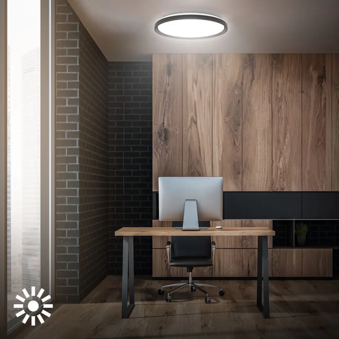Briloner Ijus LED Plafondlamp Ø48cm - RGBW Zwart