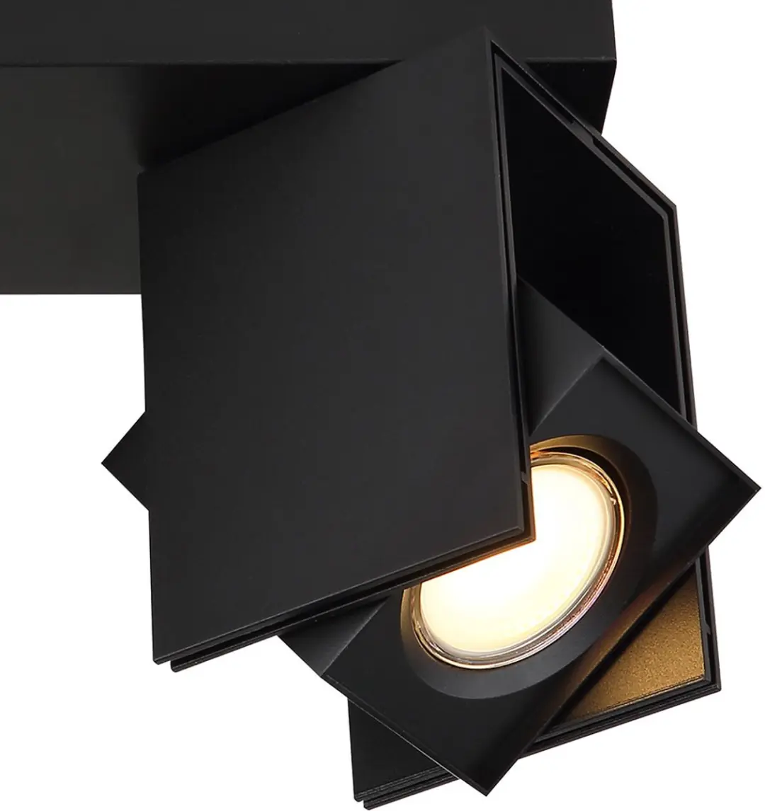 Globo Plafondspot 2x GU10 - Zwart