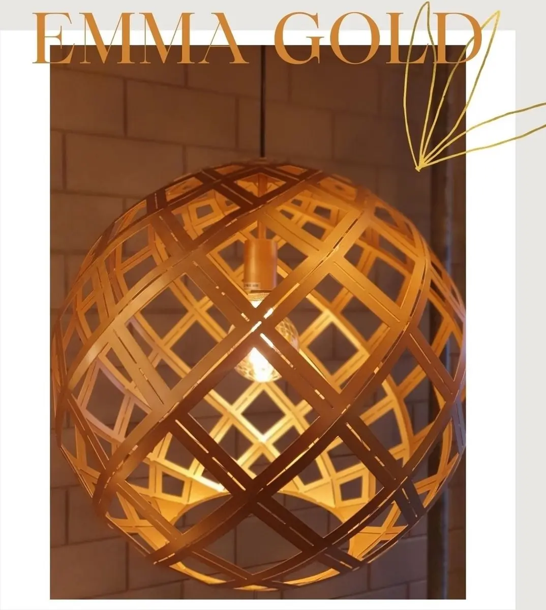 Freelight Emma Hanglamp - Goud - Ø50cm