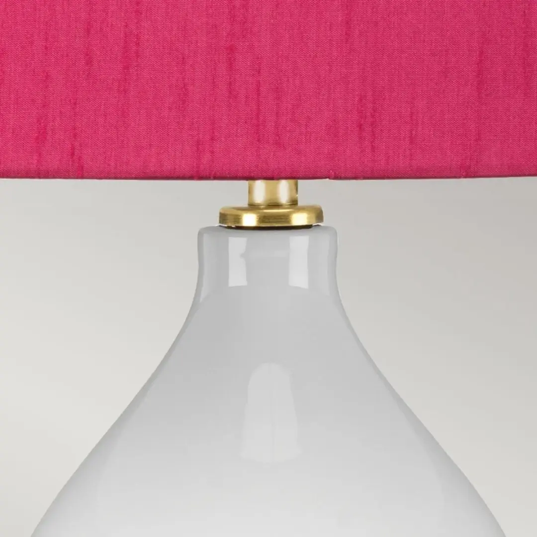 Elstead Lighting ISLA LED Tafellamp - Aged Brass/Wit/Rosa