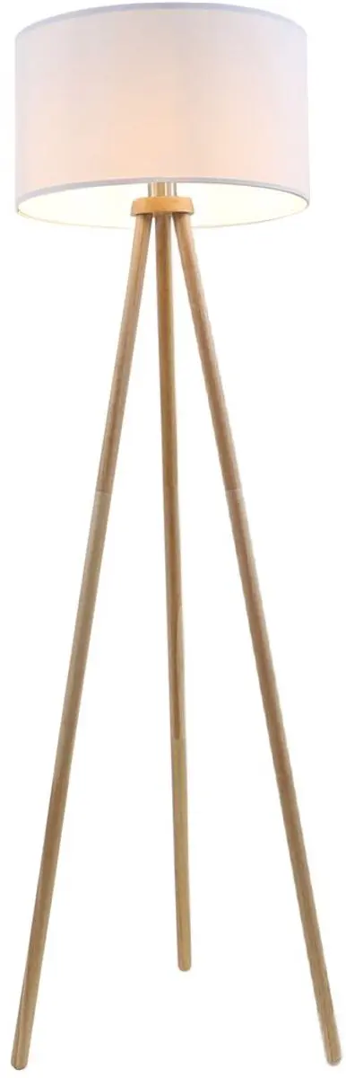 Briloner Scandi Vloerlamp - 148cm - Wit