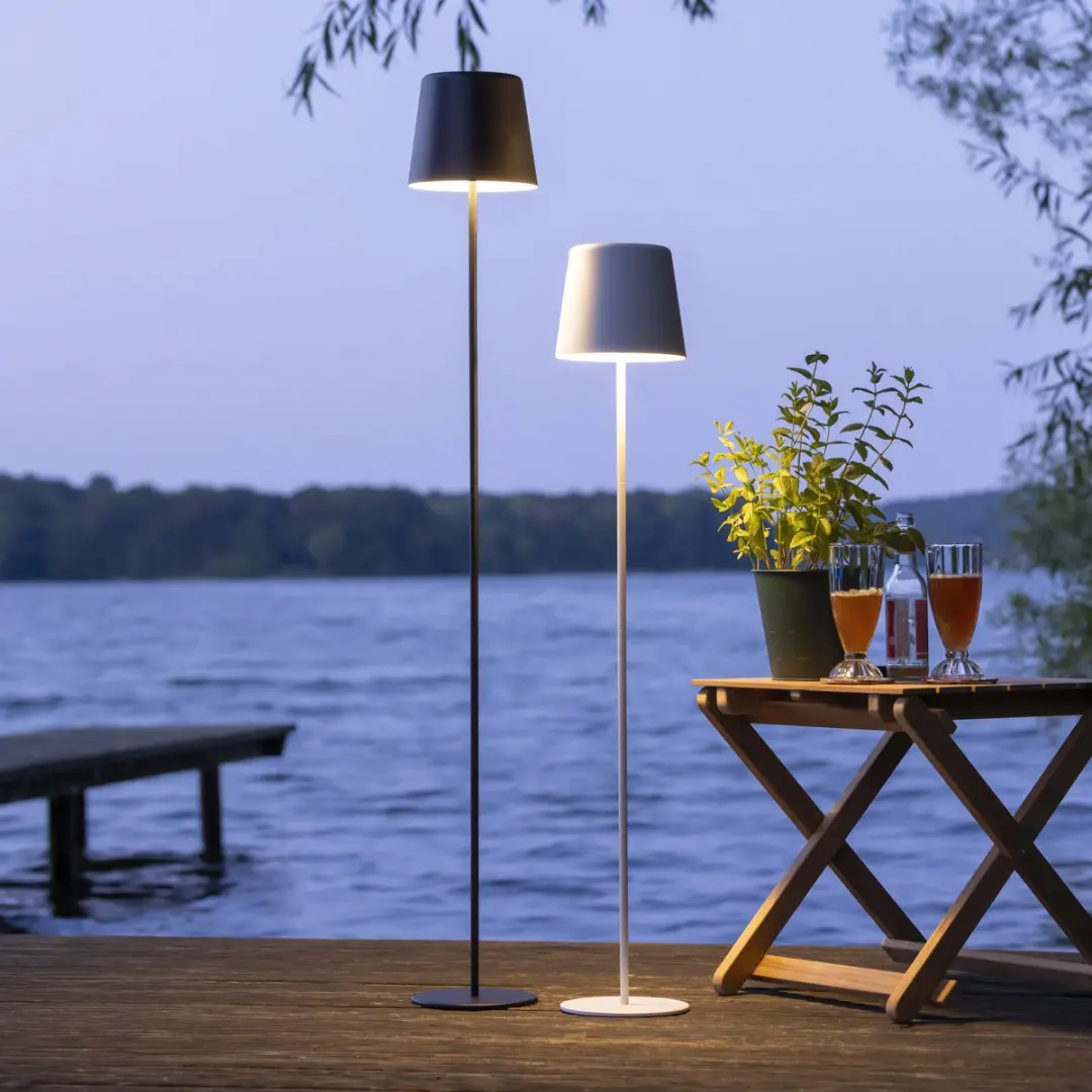 Brilliant Kaami Buiten Vloerlamp LED 4W - 350 lm - Zwart