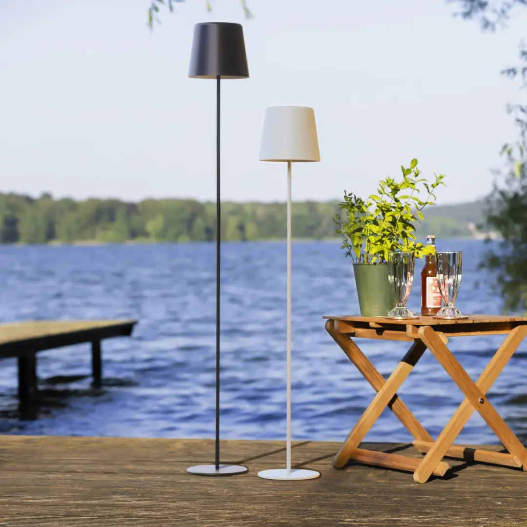 Brilliant Kaami Buiten Vloerlamp LED 4W - 350 lm - Zwart - afbeelding 6 van 6