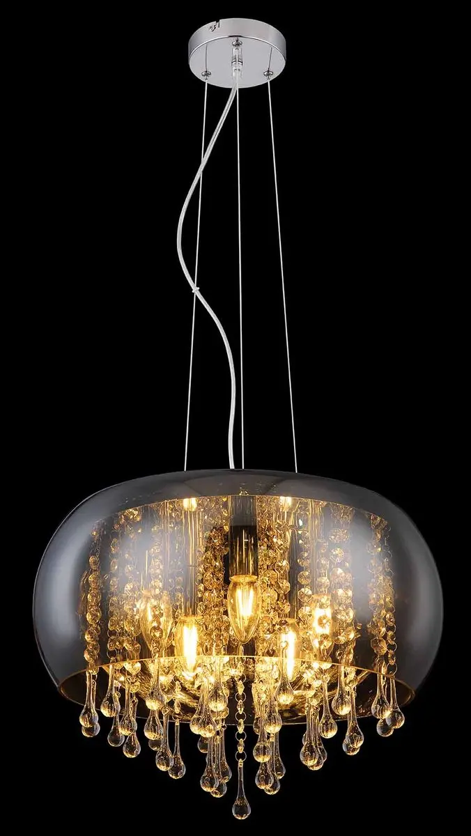 Globo Kalla Hanglamp - 5 Lichtpunten - Ø44cm - Chroom