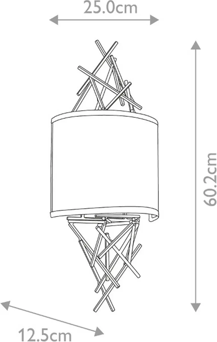 Elstead Lighting Taiko LED Wandlamp 2x E14 - 25cm - Oude Brons - afbeelding 6 van 6