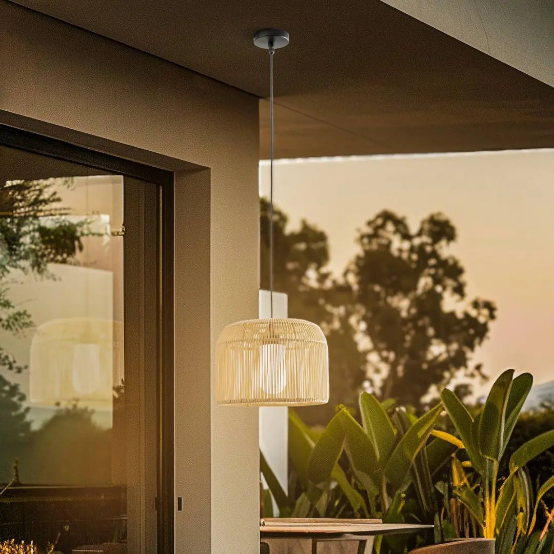 Lucande Hanglamp 1 Licht E27 - 15W - Kaki
