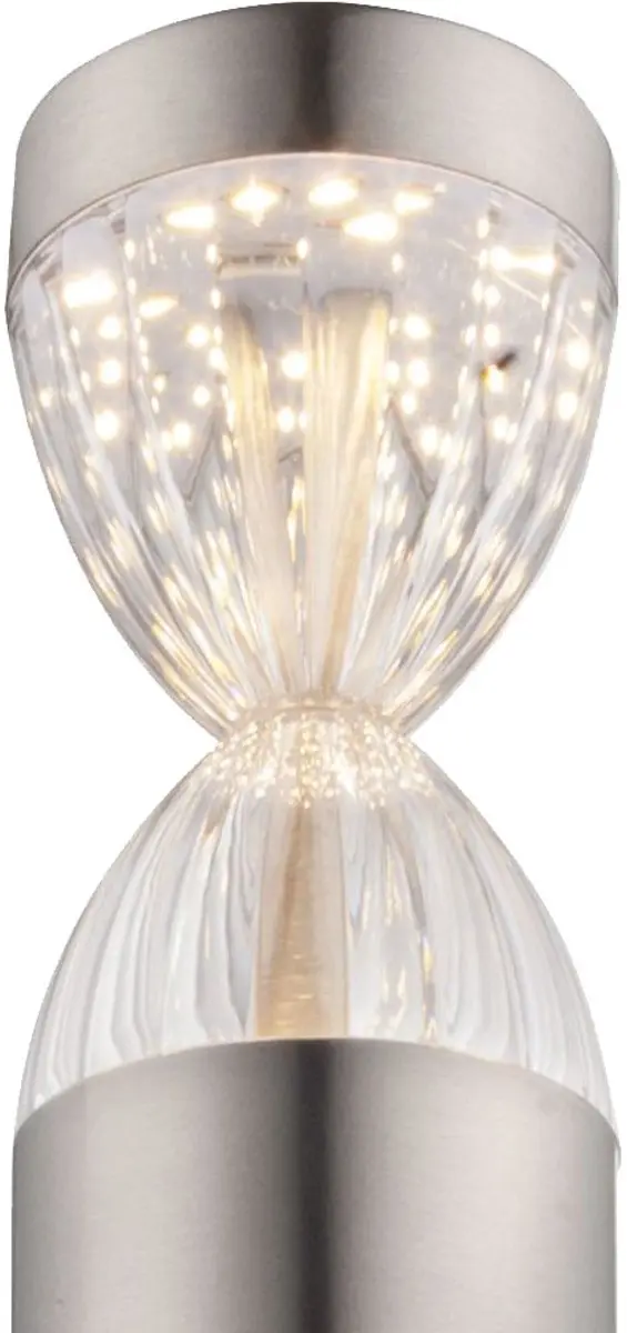 Globo 34008 Buiten LED Verlichting - Veranda - Zilver - 3000K