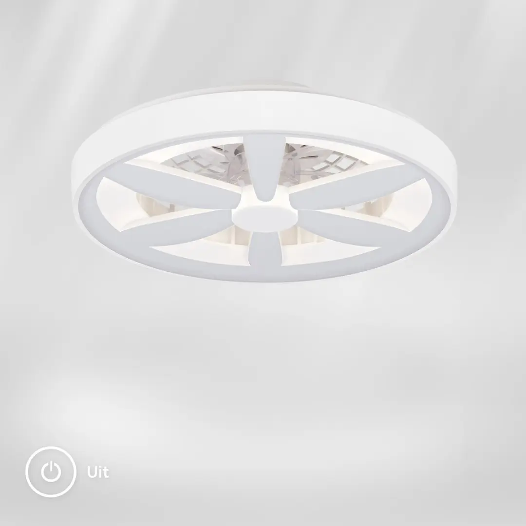 Briloner Air Plafondventilator RGB 6 Bladen Ø48cm - Wit