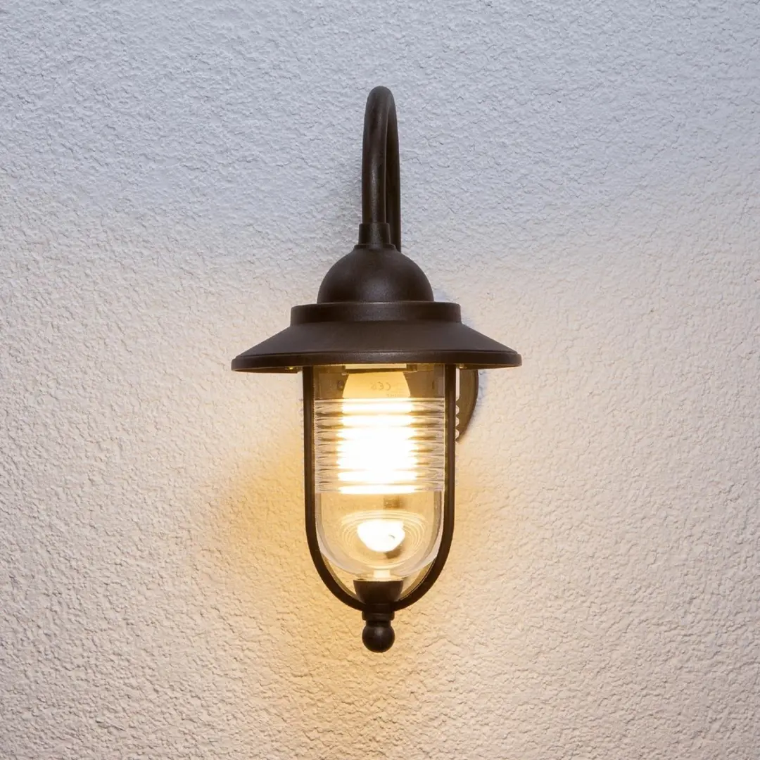 Lindby Wandlamp Buiten 1 Licht E27 Roest