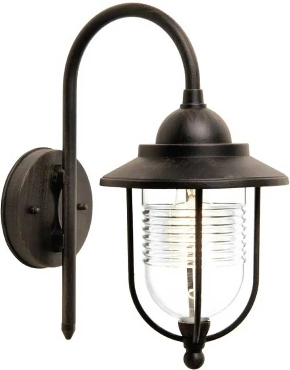 Lindby Wandlamp Buiten 1 Licht E27 Roest