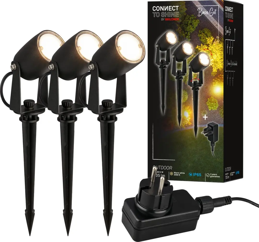 Briloner Connect to Shine Tuinspotset 3 Stuks