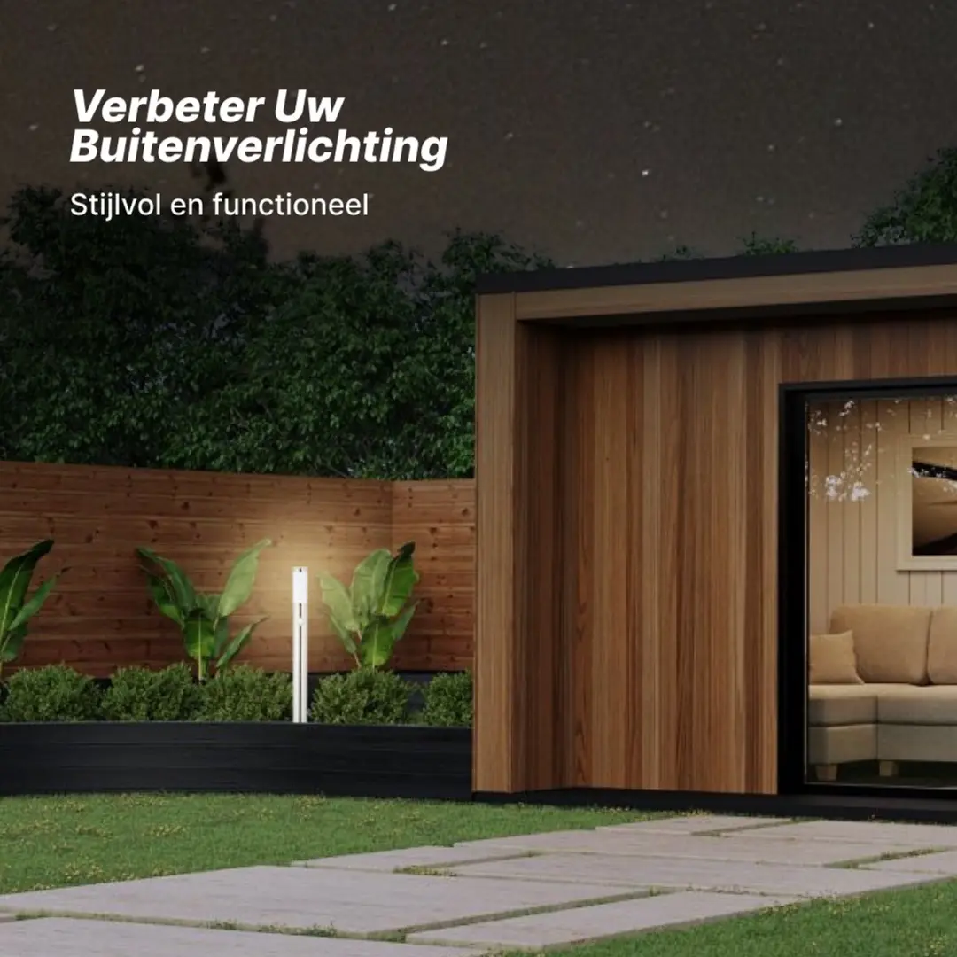 Brilliant CHORUS Staande Buitenlamp - 20W - Chroom